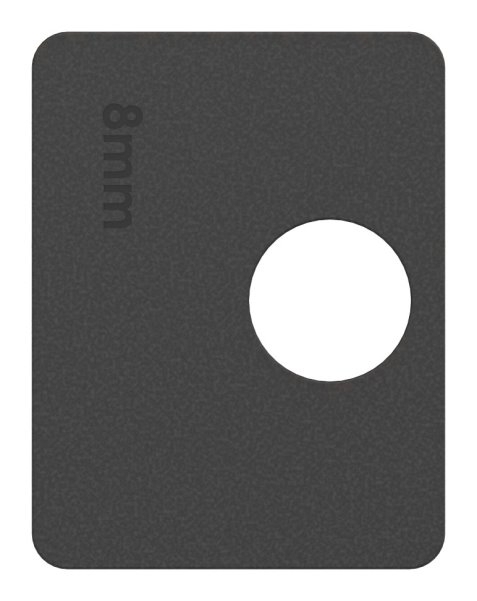 1 Paar Gummis zu Glasklemme 52x52x32-5 mm AbZ fuer 8 mm Glas ESG-10-3108ABZ.0