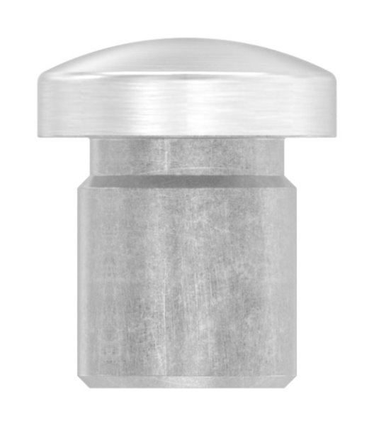 Rohrstopfen für Ø 12,0x1,5 mm leicht gewölbt zum Einkleben | V2A