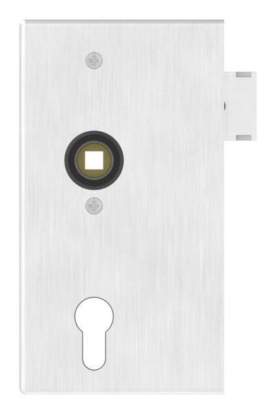 Schlosskasten Edelstahl 50 x 94-5 x 173 mm geschliffen Korn 240 mit verzinktem Schloss-88-1159104.240