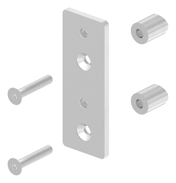 Wandbefestigung fuer Gelaenderpfosten Ø 42-4 mm - V2A-11-3050.4