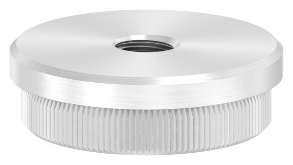 Rohrstopfen flach mit M10 für Ø 42,4x2,0 mm | V2A