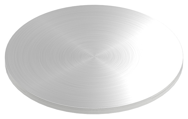 Ronde | Maße: Ø 150x6 mm | mit Rundschliff | V2A