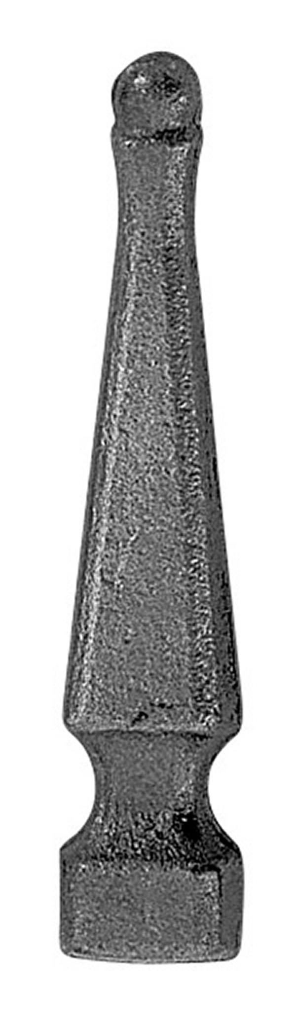 Zaunspitze | Höhe: 100 mm | Material: 20x20 mm | Stahl S235JR, roh