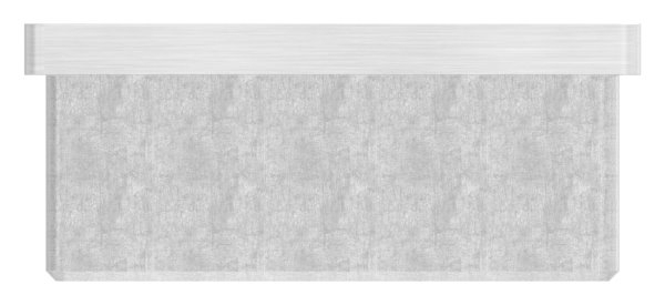 Endkappe für Rohr 60x60x2,0 mm zum Kleben | V4A