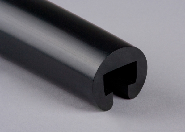 Kunststoffhandlauf Ø 40mm für 25 x 15mm, schwarz
 25 Meter