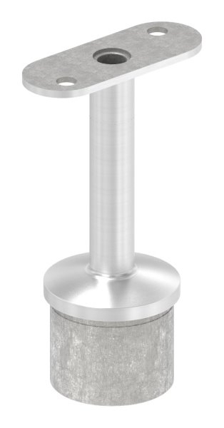 Rohrstopfen V4A fuer Rohr Ø 42-4 mm mit Stift Ø 14 mm LED Handlauf flach-88-1160419-V4A.LED