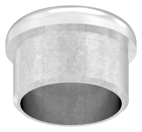 Stopfen flach V2A gegossen zum Einkleben für Ø 33,7x2,0 mm