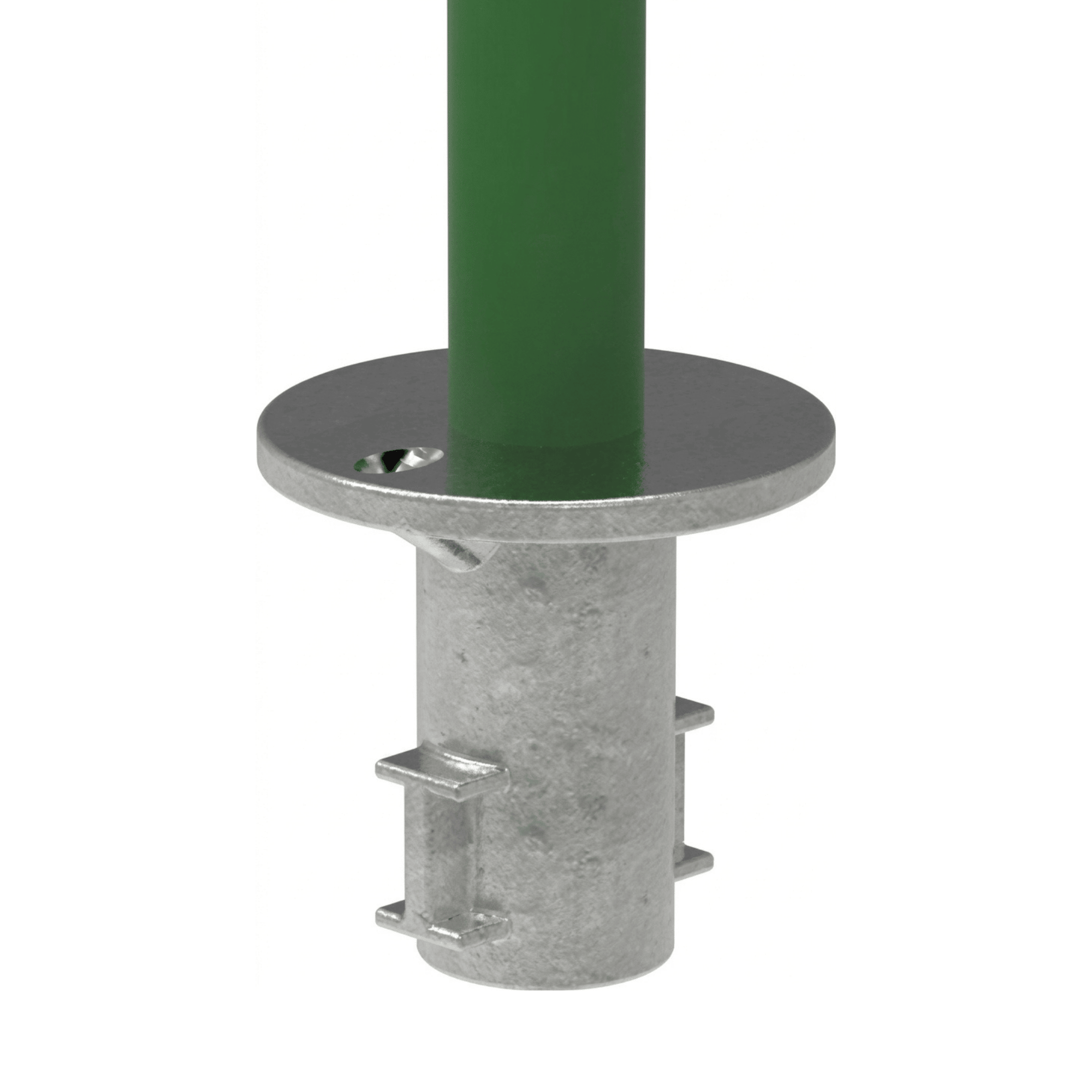 Rohrverbinder Bodenhuelse Ø 42-4 mm -1 1-4- - Temperguss verzinkt - 134C42-134C42