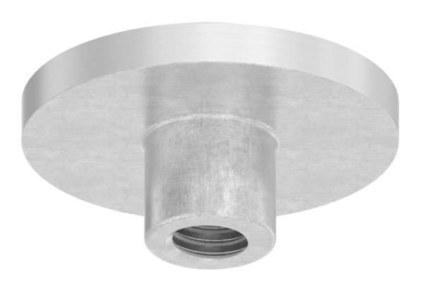 Platte flach mit M8 für Rohr Ø 33,7 mm V2A