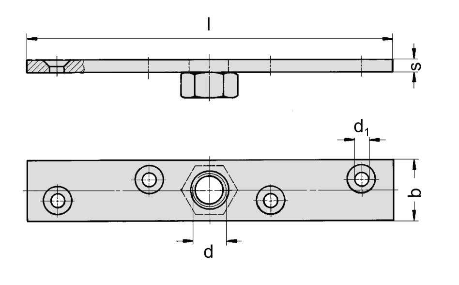 Traegerplatte Schiebetor MEA Gr- 0 verzinkt M10 10330969-60-0181.7