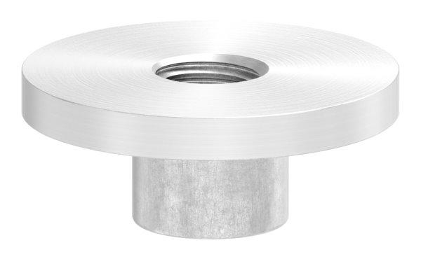 Platte flach mit M10 für Rohr Ø 33,7 mm V2A