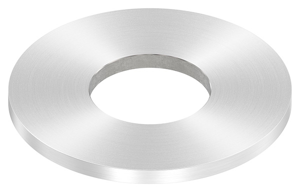 Ankerplatte | Maße: 100x6 mm | Rundschliff und Mittelbohrung | V2A