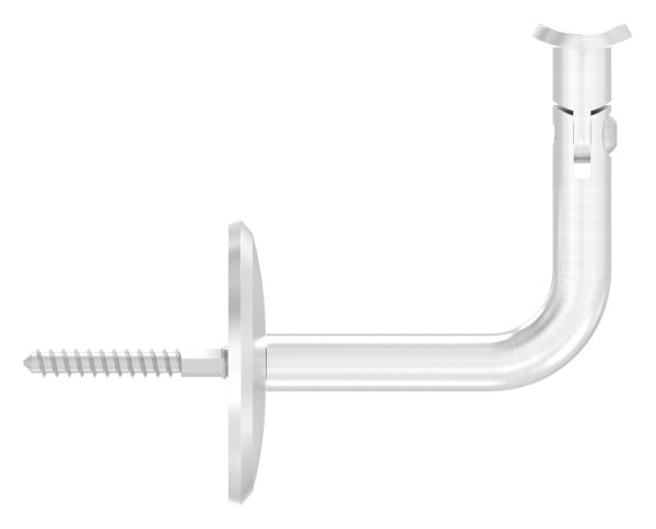 Handlaufhalter mit Gelenk und Halteplatte für Ø 42,4 mm V2A