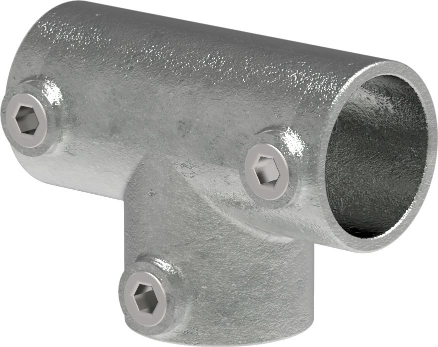 Rohrverbinder | T-Stück lang | 104D48 | 48,3 mm | 1 1/2" | Feuerverzinkt u. Elektrogalvanisiert