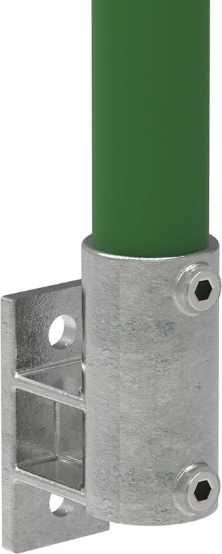 Rohrverbinder - Wandhalter Platte vertikal - 144D48 - 48-3 mm - 1 1-2- - Feuerverzinkt u. Elektrogalvanisiert-144D48