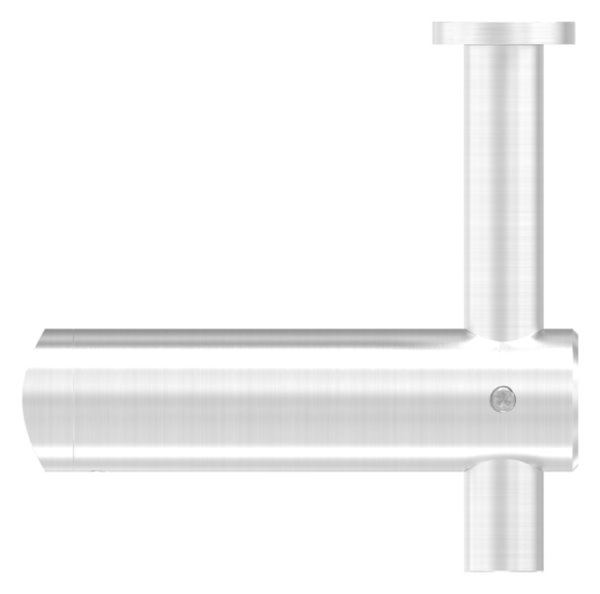 Handlaufhalter höhenverstellbar und Halteplatte für flachen Anschluss V2A