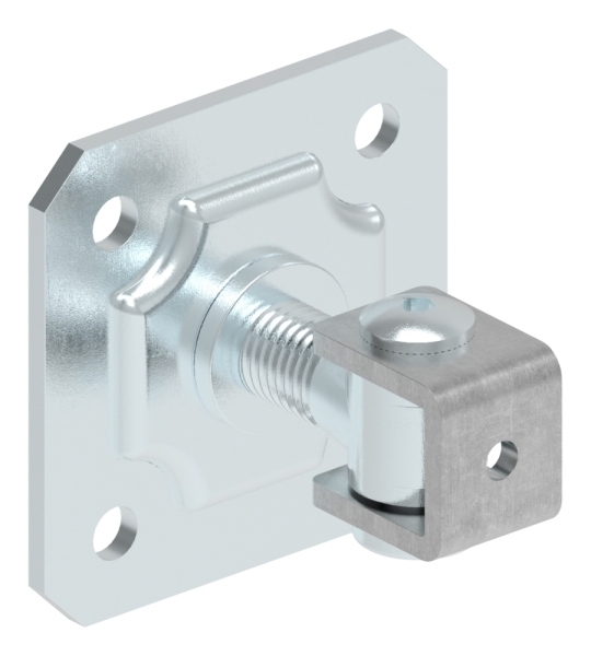 Torband M20 verstellbar mit Befestigungsplatte Stahl (Roh) S235JR