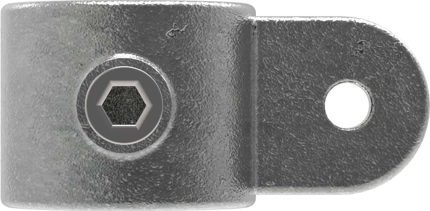 Rohrverbinder Gelenkauge einfach Ø 60-3 mm -2- - Temperguss verzinkt - 173ME60-173ME60