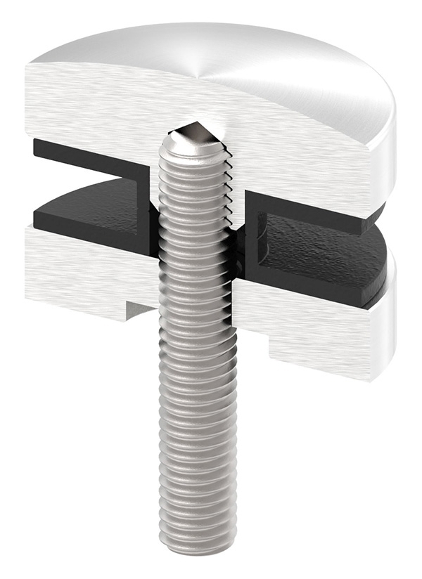 Glaspunkthalter-Oberteil Ø 62 mm- V2A-10-6200.4OT