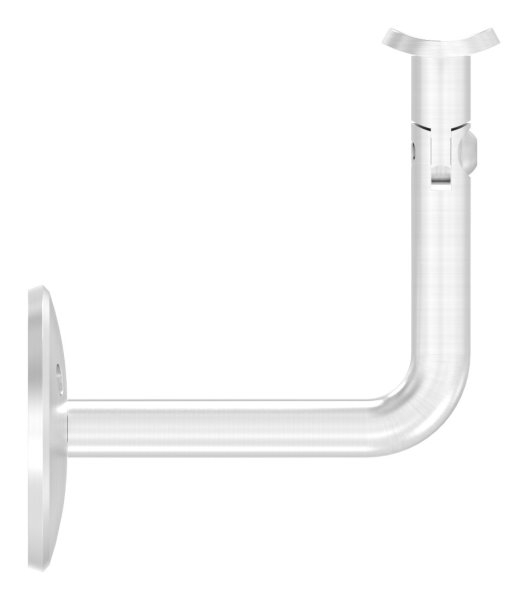 Handlaufhalter mit Gelenk und Halteplatte für Ø 42,4 mm V2A