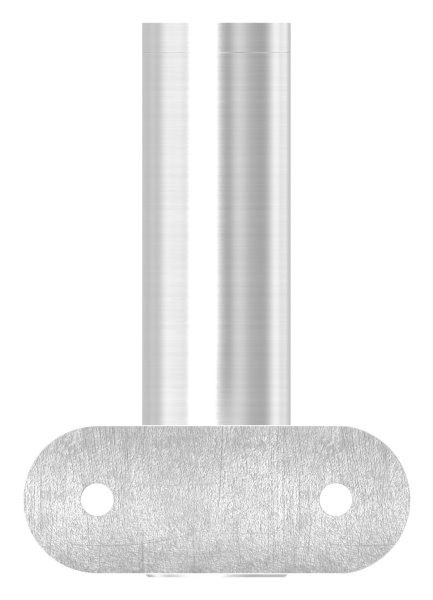 Handlaufhalter mit Gelenk und Halteplatte für flachen Anschluss V2A