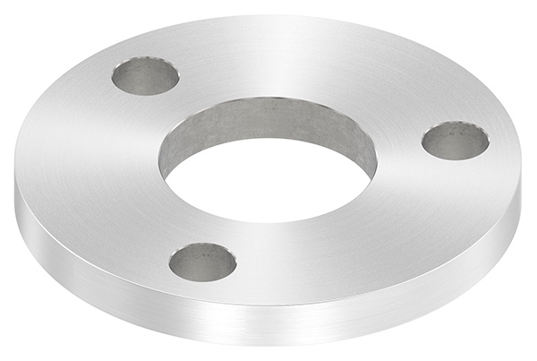 Ankerplatte Ø 100 x 10mm, mit Rundschliff, V2A