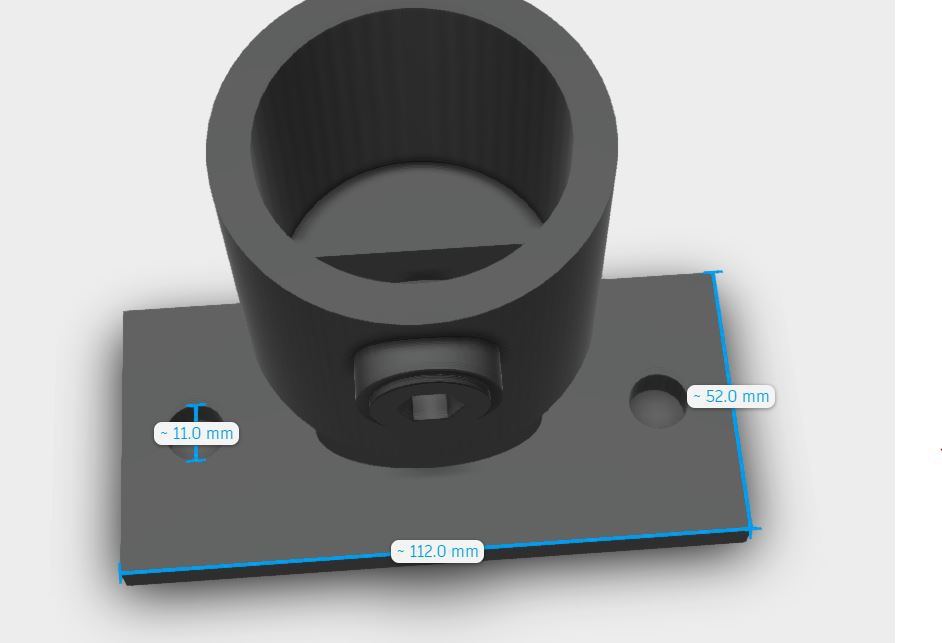 Rohrverbinder - Gelenkfuss - 169C42 - 42-4 mm - 1 1-4- - Feuerverzinkt u. Elektrogalvanisiert-169C42