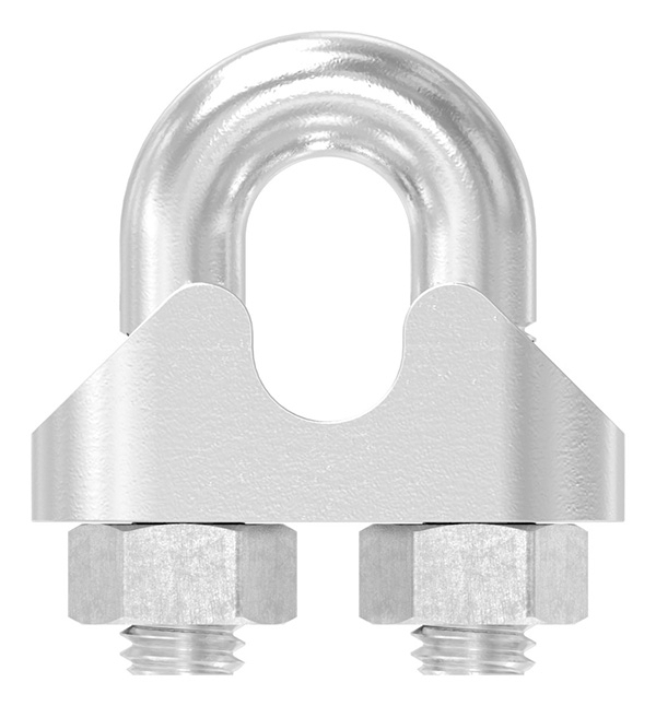 Drahtseilklemme | für Seil Ø: 5 mm | Gewinde: M5 | V4A