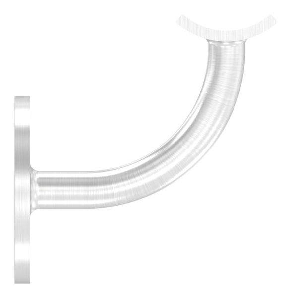 Handlaufhalter mit Ronde 60x5 mm und Halteplatte für Ø 42,4 mm V2A