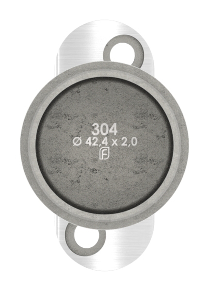 Handlaufstuetze aus einem Stueck mit Halteplatte V2A-11-3864-A.4