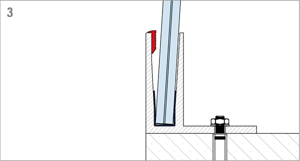 Alu-Profil - KOMPAKT - Laenge- 6000 mm - aufgesetzte Montage - Aluminium-12-2214.6