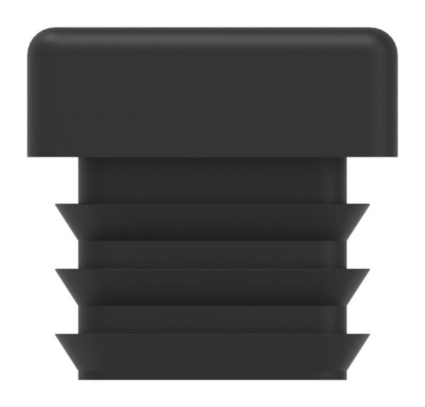 Kunststoffkappe Kunststoff fuer Quadratrohr 20x20x2-0 mm mit M8 Gewinde schwarz-88-11178-20X20.M8