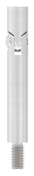 Stift | Maße: 75x12 mm | mit Gelenk + Außen - und Innengewinde | V2A