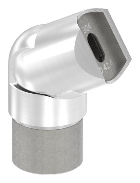 Gelenkstueck V2A fuer Rohr Ø 42-4 x 2-0 mm zum Anschrauben geschliffen K240-88-1156257-320.42