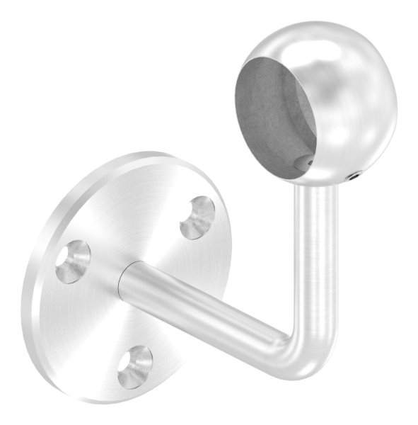 Handlaufhalter mit Kugelring für Rundrohr Ø 33,7 mm V2A