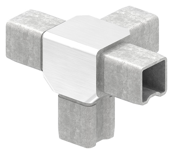 Verbindungsstück für Rohr 25x25x2mm, V4A