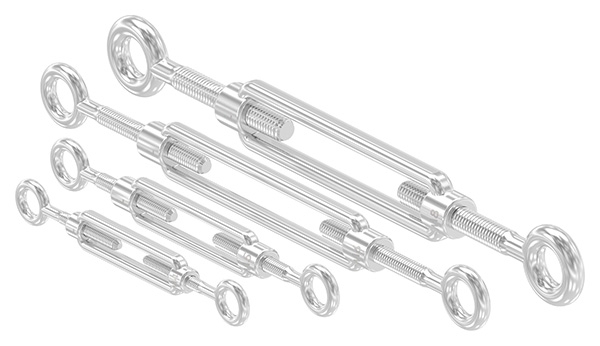 Spannschloss - M6 - Oese-Oese - mit Links-Rechtsgewinde - V4A-11-2898.1