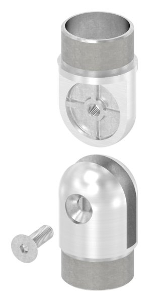 Gelenkstück | zum Kleben | für Rundrohr: Ø 42,4x2 mm | V2A