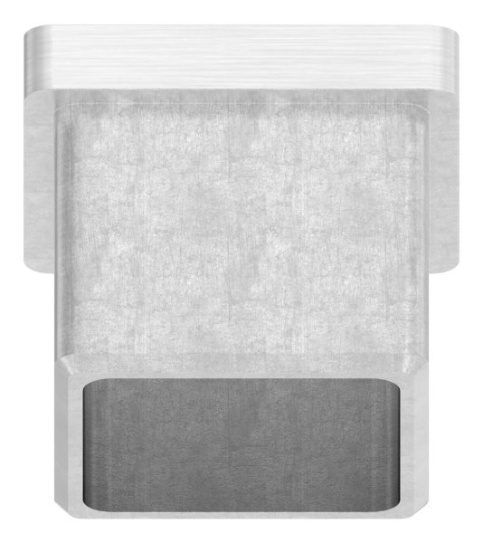 Endkappe für Rohr 30x30x2,0 mm zum Kleben V2A