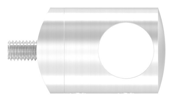 Querstabhalter V2A Edelstahl Ø 25 mm– Anschluss Ø 42-4 mm passend fuer Rundstaebe 16 mm inkl- Schraube-88-1150395.240A