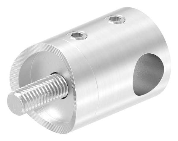 Querstabhalter V2A Edelstahl Ø 22 mm – Anschluss 42-4 mm fuer Rundstaebe 10 mm-11-1020-A.4