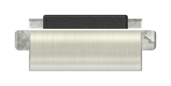 1 Sicherungsboden zu Glasklemme 45x45x26 mm AbZ Edelstahleffekt