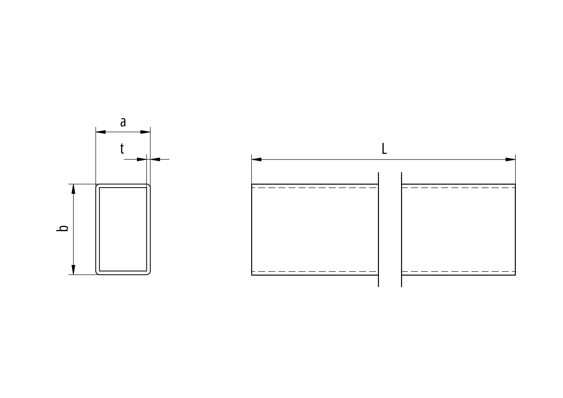 Aluminium Rechteckprofil 80x40x3 mm- roh- 6000 mm lang-89-11AL80X40X36000-A.4