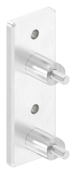 Wandbefestigung fuer Gelaenderpfosten Ø 42-4 mm - V2A-11-3050.4