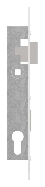 Rohrrahmenschloss verzinkt- Abstand 92 mm- Dornmass 18 mm- Stulpe Edelstahl geschliffen-11-3920.4