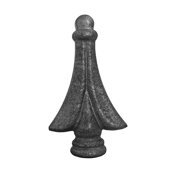 Zaunspitze Stahl geschmiedet Ø 122×63 mm Sockel Ø 24 mm Zaun - Tor roh-89-11E2136125-A.4