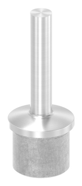 Stopfen mit Stift für Rohr 42,4 x 3,0mm, V2A