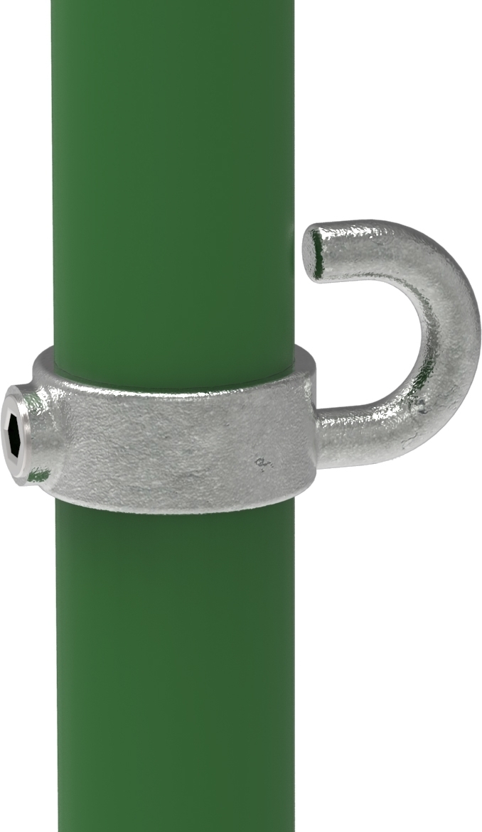 Rohrverbinder | Stellring mit Haken | 182S17 | 17,2 mm | 3/4" | Feuerverzinkt u. Elektrogalvanisiert