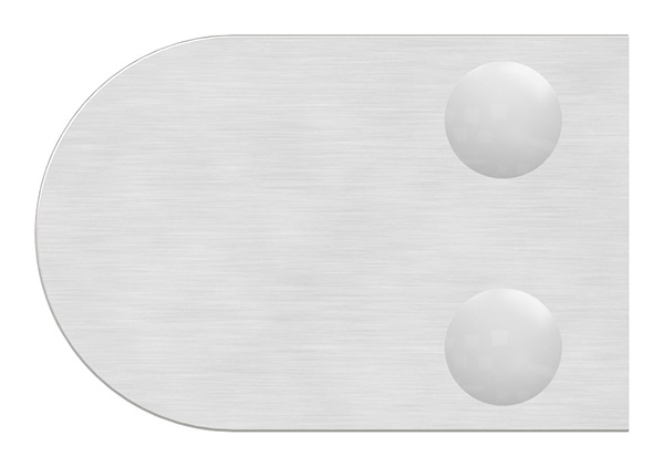 Glasklemme | Maße: 40x28x17,4 mm | Anschluss Ø 42,4 mm | V4A