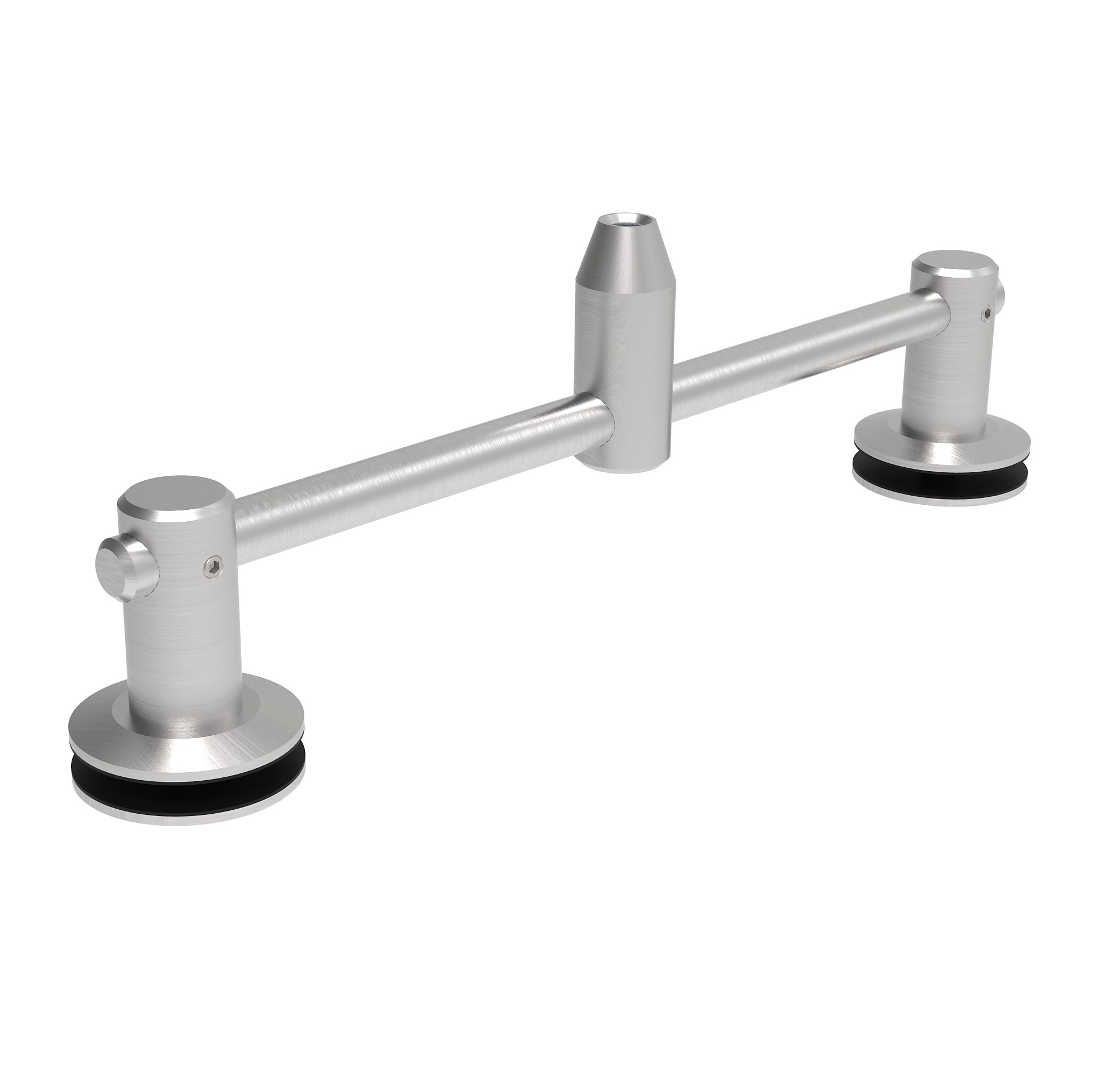 Vordachhalterung Edelstahl AISI 316 2-Punkt M12 Schliff-89-11A14PR2X60M12-A.4